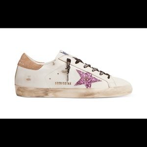 Golden Goose Women’s Super-Star Glitter Star Sneakers